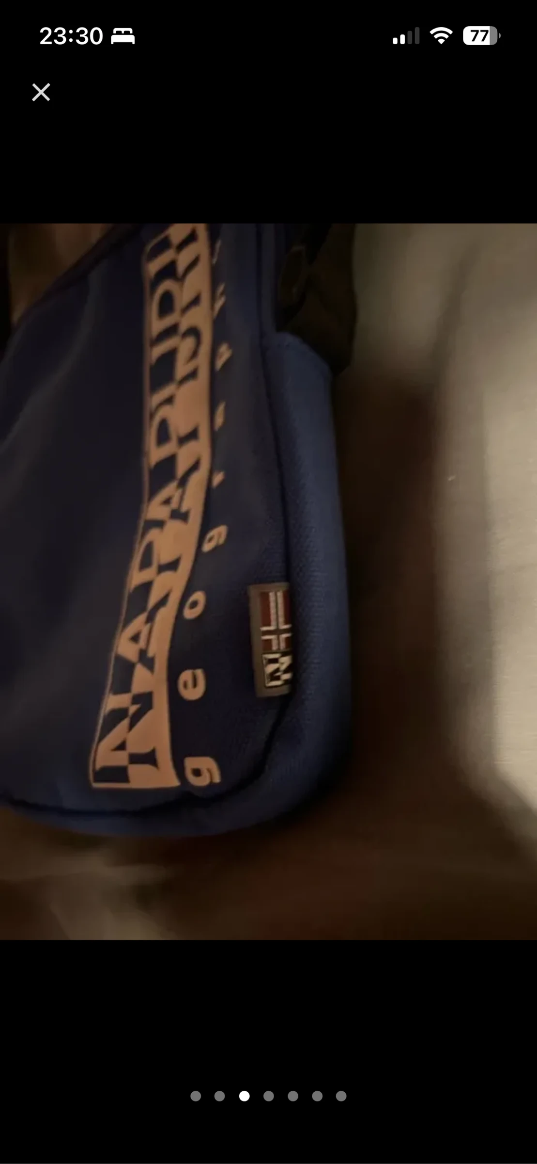 Vintage rare official Napapijri blue bag – photo 4